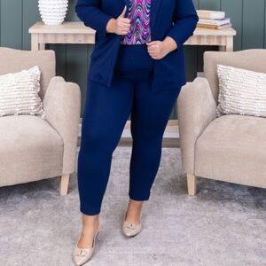 Stylish Navy Blue Skinny Pants for Women